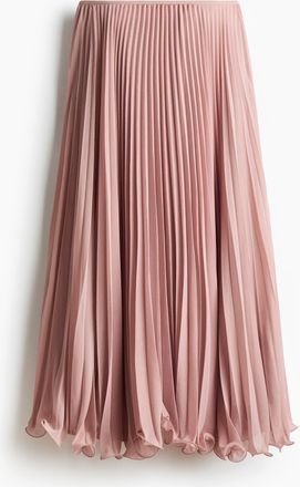 H&M Zarter Faltenjupe - Pink