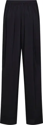 Alaia Womens Trousers - Straight Cady, Black Viscose