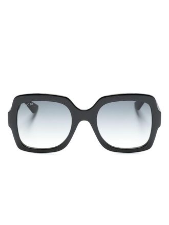 Gucci Occhiali da sole oversize - Nero