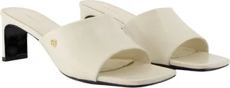 Anine Bing Womens Jayden Mule Ivory Lambskin Heels