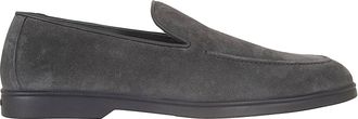 Doucal's Suede Loafers with Cemented Construction and Ultralight Sole