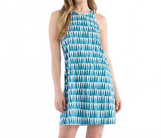 Hatley Painted Triangles Summer Dress In Blue