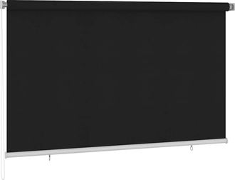 vidaXL Persiana Enrollable De Exterior 245(ancho)x140(alto)cm Negro Vidaxl