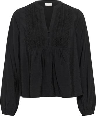 Kaffe KAmalle Blouse - Dames - Blouses & Shirts - Zwart - Maat: L Viscose
