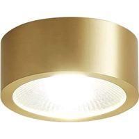 OEM L&aacute;mpara De Techo Led Empotrable De Superficie, Acabado Bronce, Foco Redondo Para Pasillo O Recibidor, 3w, 5w, 7w, 9w (color: Luz Neutra, Tama&ntilde;o: 8 Cm 