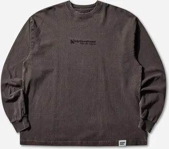 Neighborhood Men s Pigment Dyed Longsleeve T-Shirt Brown