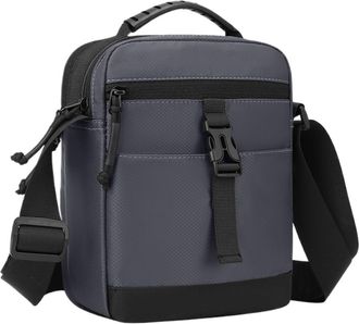 Generic Compatible For Mens Casual Oxford Messenger Sling Bag Small Zipper Crossbody Pouch Simple(White)