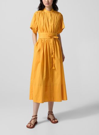 Vanessa Bruno Womens Ciao belted long shirt dress