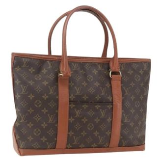 Louis Vuitton Pre-owned Tote Bags, female, Brown, Size: ONE SIZE Pre-owned Canvas Tote Bag