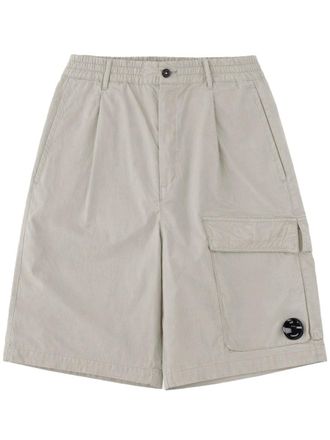 C.P. Company Neutrals Elastic Waistband Cargo Shorts
