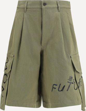 Comme Des Gar&ccedil;ons Cargo Shorts with print Male M