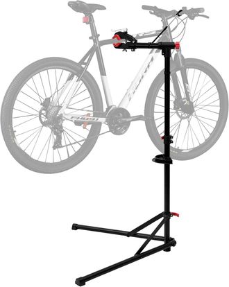 Woltu Woltu Soporte Mantenimiento Bicicletas, Portabicicletas Con Cabezal Giratorio 360&deg;, Carga 25 Kg, Altura Regulable, Triangular