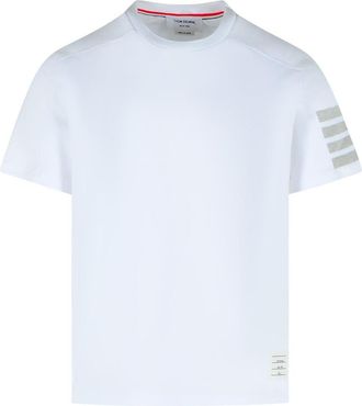 Thom Browne 4 Bar White Cotton T-Shirt