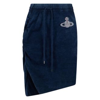 Vivienne Westwood Denim Skirts, female, Blue, Size: S Asymmetrical Skirt