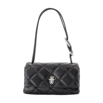 Marc Jacobs Womens Quilted Leather Shoulder Bag Black Cowhide