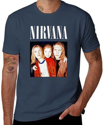 Generic Funny Nirv.a.n.a Hans.o.n Mashup 90s Pop Punk Band Fan,Mens T-Shirt Navy-Style XL