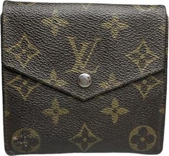 Louis Vuitton Tweedehands leren portemonnees - Dames - Vintage Accessoires - Bruin - ONE Size - Vintage