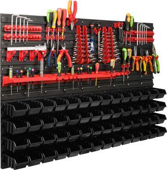 OEM Tablero De Herramientas Para Taller De 117x78 Cm + 56 Cubetas