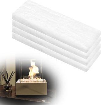 OEM Juego De 20 Estropajos De Lana Cer&aacute;mica Para Chimeneas De Bioetanol, 30 X 10 X 2,5 Cm Esponja Cer&aacute;mica De Lana Cer&aacute;mica De Etanol Para Chimeneas De Bi