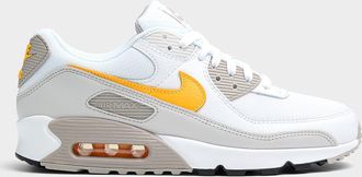 Nike Mens Air Max 90 orange-accent sneakers Men