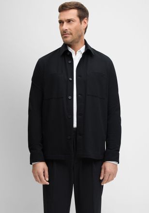 Cinque Langarmhemd CINQUE CIMESSI, Herren, Gr. XXL, N-Gr, schwarz, Web, Obermaterial: 52% Polyester, 21% Polyamid, 17% Viskose, 10% Elasthan, unifarben, rela