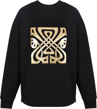 Biba Dames/Dames Sweatshirt met Groot Logo (Zwart)