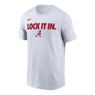 Nike Alabama 2026 On-Court Bench Nike Mens Dri-FIT College T-Shirt in White | M21283P870BAMA-WHT