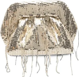 Themoir&egrave; Small Bios Sequin-embellished Fringed Clutch Bag