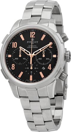 Perrelet Class T Chrono Automatic Black Dial Mens Watch A1069/C