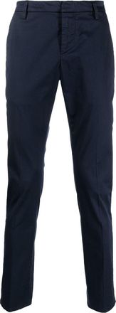 Dondup cropped slim-fit chinos - men - Spandex/Elastane/Cotton/Cotton - 33 - Blue