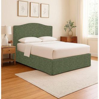 Talamo Italia Cama De Plaza Y Media Runcorn, Desenfundable, Hecho En Italia, Verde