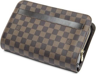 Louis Vuitton Pre-owned Womens Saint Clutch Handbag - Brown - One Size
