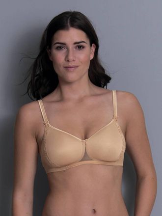 Rosa Faia Lace Rose Wireless Contour Bra In Desert
