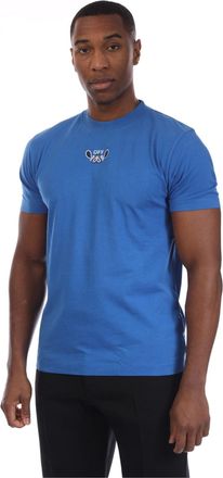 Off-white Mens Off White Arrow Slim T Shirt in Blue-White - Blue & White - Size X-Large
