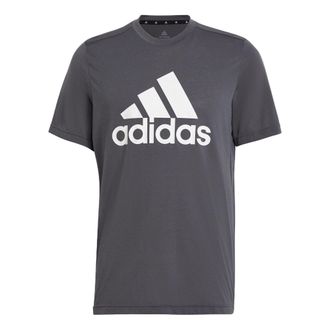 adidas Straight Casual logo Short Sleeve Gray GT3113