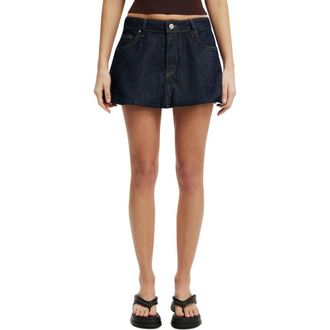 Cotton On Womens Bubble Denim Skirt in Shutter Blue at Nordstrom, Size 10