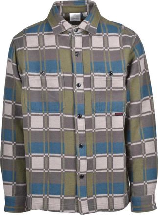 Gramicci Camicia Flanella Dritto - - Shirts - Uomo - Verde - S