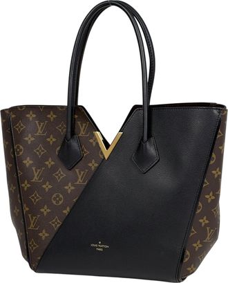 Louis Vuitton Black Brown Noir Monogram Handbag Tote Bag (Pre-Owned)