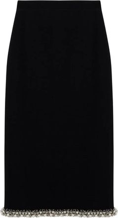 SIMKHAI Idina verfraaide midi-rok - Zwart