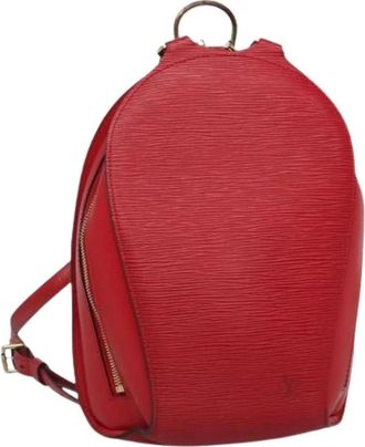 Louis Vuitton Pre-owned Leren Rugzak - Dames - Vintage Rugzakken - Rood - ONE Size - Leer - Vintage
