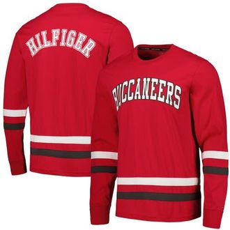 Tommy Hilfiger Mens Tommy Hilfiger Red/Pewter Tampa Bay Buccaneers Nolan Long Sleeve T-Shirt at Nordstrom, Size Xx-Large