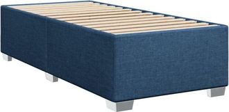 vidaXL Estructura De Cama Sin Colch&oacute;n Tela Azul 80x200 Cm Vidaxl