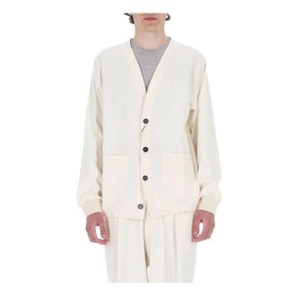 Herno Cardigans, male, White, Size: M Cardigan Jacket