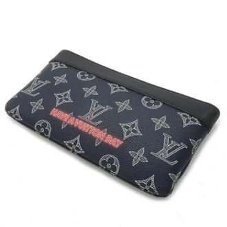 Louis Vuitton Pre-owned Clutches, male, Blue, Size: ONE SIZE Pre-owned Monogram Ink Pochette Apollo PM Multi Pouch M62898