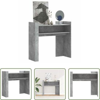 vidaXL vidaXL Tavolino in legno multistrato - Tavolino Consolle Grigio Cemento 100x35x90 cm in Multistrato