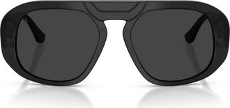 Ferrari 54mm Polarized Pillow Sunglasses in Black /Polar Black at Nordstrom