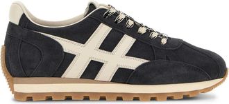 Hogan H671 86ER lace-up fastening sneakers - women - CALFSKIN/Calf Suede/Fabric/Calf Leather/Rubber - 36.5 - Blue