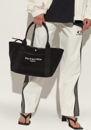 Balenciaga Biarritz Medium Bag Type Shopper, Mens, Black