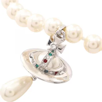 Vivienne Westwood Artificial ivory Metal Rhinestone Choker (Pre-Owned)