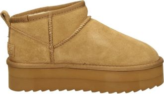 Colors Of California Su&egrave;de Plateau Laarzen Herfst Winter Collectie - Dames - Winterlaarzen - Bruin - 40 EU - Su&egrave;de - Schoenen